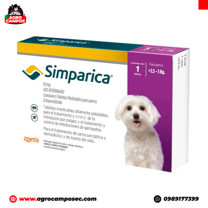 Simparica 2.5-5Kg / 10mg (ENVÍO GRATIS)