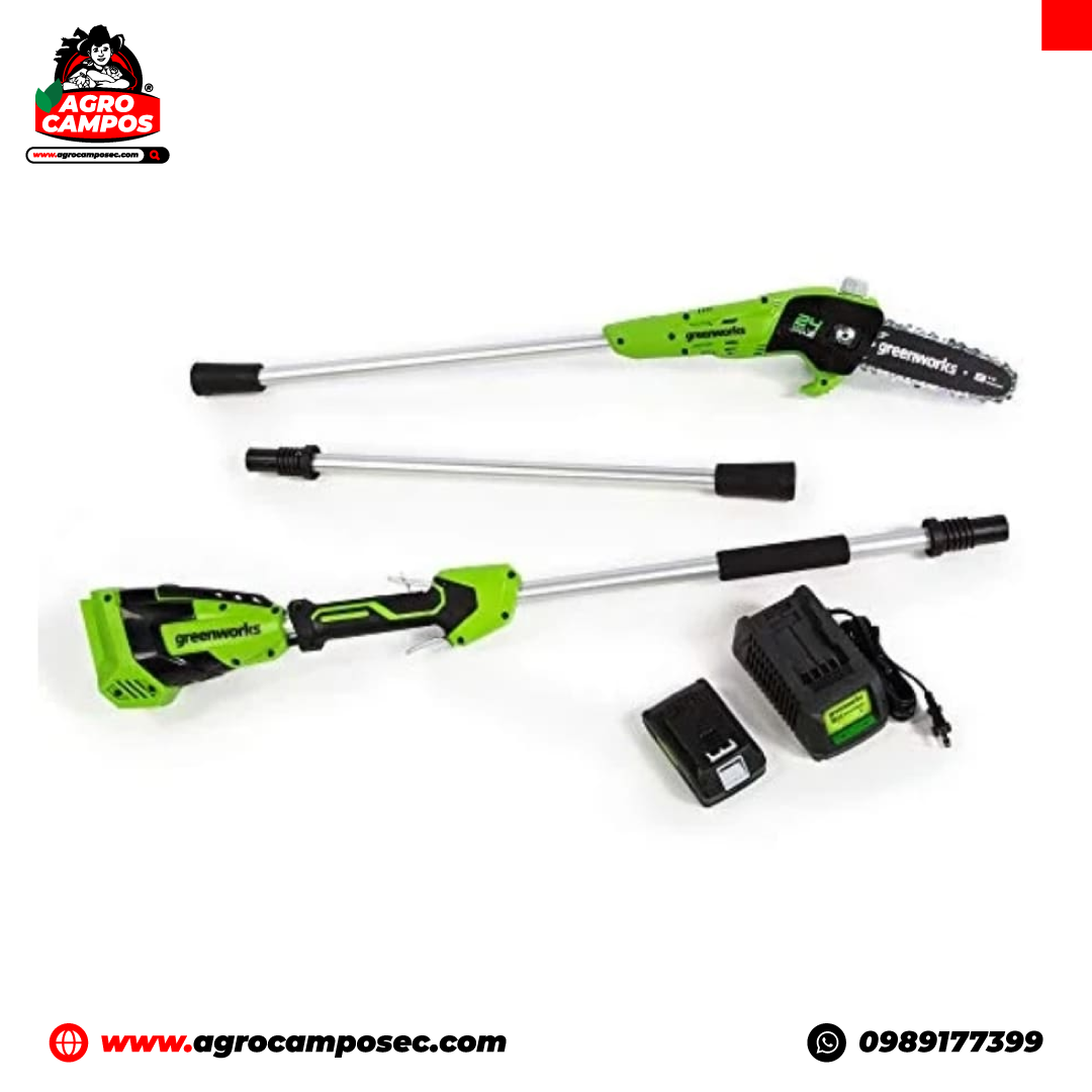 Podadora de Altura Inalámbrica Greenworks 24V