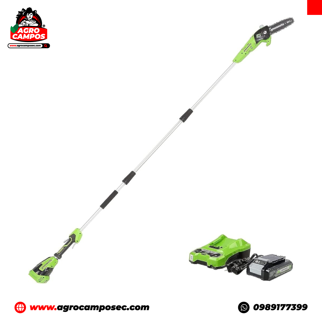 Podadora de Altura Inalámbrica Greenworks 24V