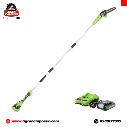 Podadora de Altura Inalámbrica Greenworks 24V