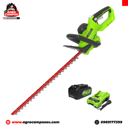 Podadora de Altura + Cortasetos Greenworks 24V